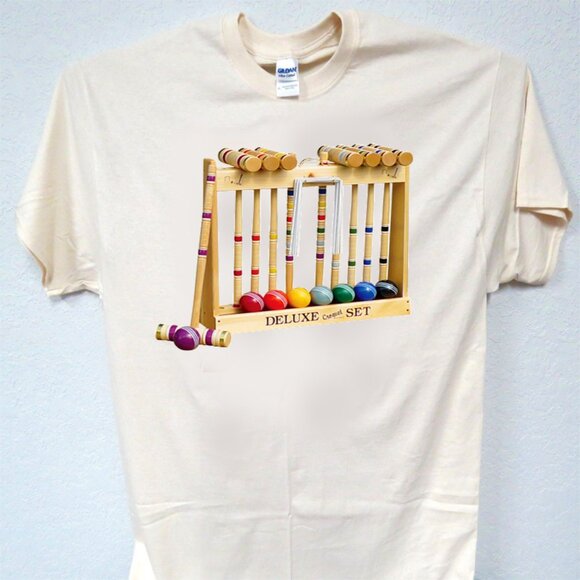 COQUETTE VINTAGE YARD GAME, COOL MENS TEE T-2097 - Picture 1 of 3